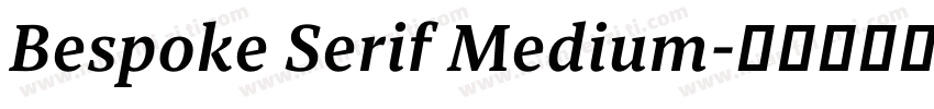 Bespoke Serif Medium字体转换